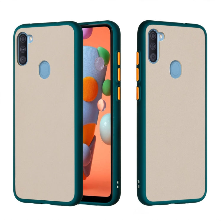 For Samsung Galaxy A11 / M11 (EU) Skin Hand Feeling Series Shockproof Frosted PC+ TPU Protective Case