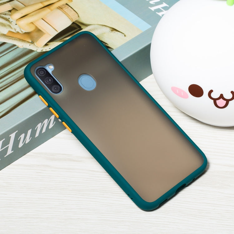 For Samsung Galaxy A11 / M11 (EU) Skin Hand Feeling Series Shockproof Frosted PC+ TPU Protective Case