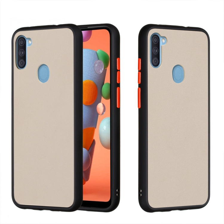 For Samsung Galaxy A11 / M11 (EU) Skin Hand Feeling Series Shockproof Frosted PC+ TPU Protective Case