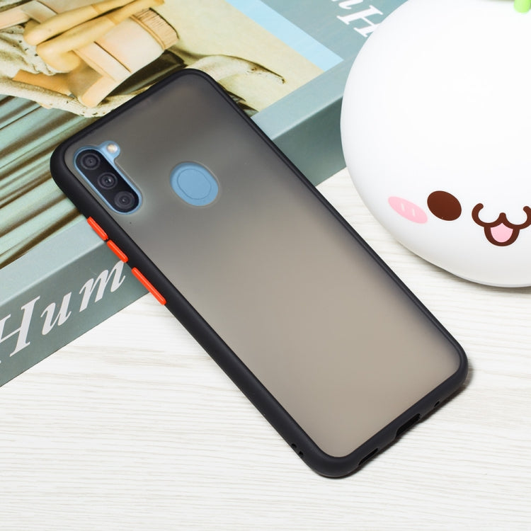 For Samsung Galaxy A11 / M11 (EU) Skin Hand Feeling Series Shockproof Frosted PC+ TPU Protective Case