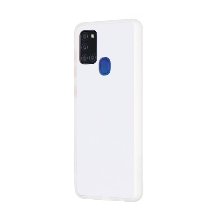 For Samsung Galaxy A21s Skin Hand Feeling Series Shockproof Frosted PC+ TPU Protective Case