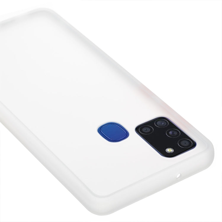 For Samsung Galaxy A21s Skin Hand Feeling Series Shockproof Frosted PC+ TPU Protective Case
