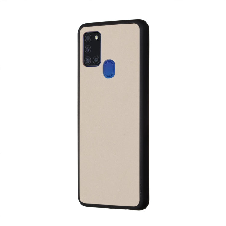 For Samsung Galaxy A21s Skin Hand Feeling Series Shockproof Frosted PC+ TPU Protective Case