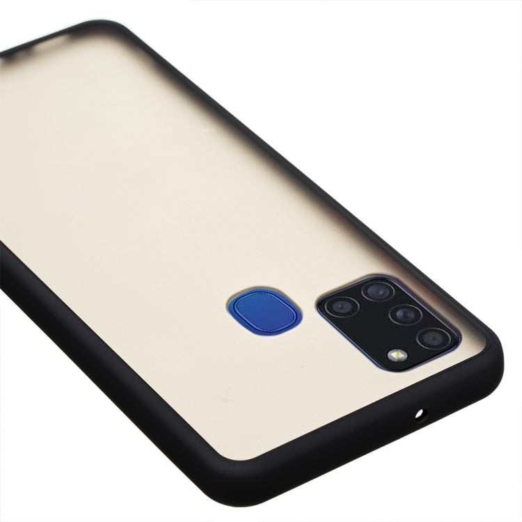 For Samsung Galaxy A21s Skin Hand Feeling Series Shockproof Frosted PC+ TPU Protective Case