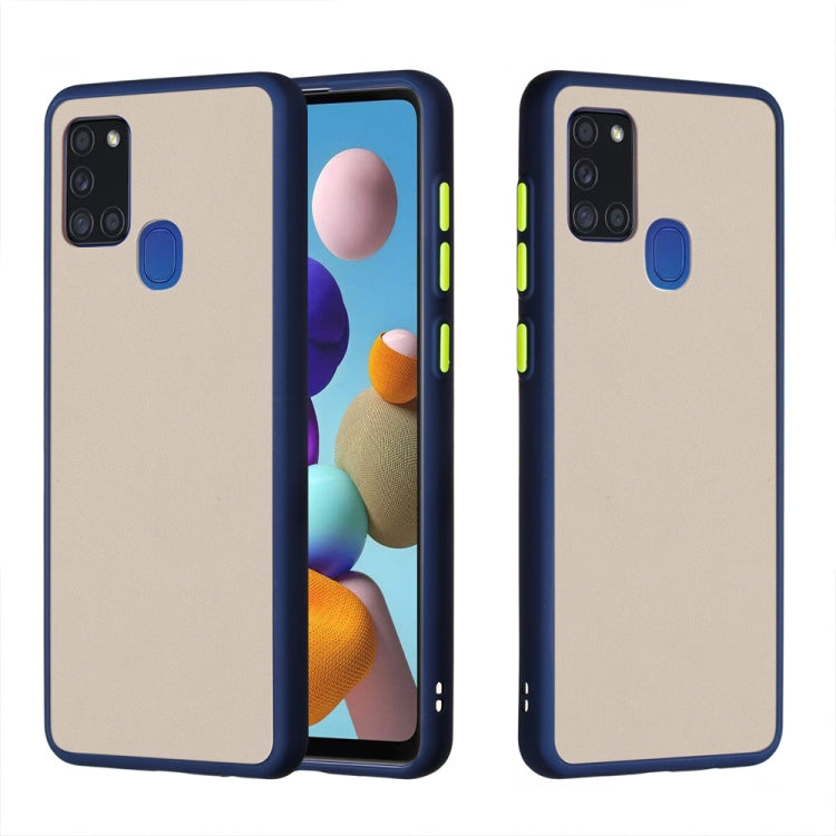 For Samsung Galaxy A21s Skin Hand Feeling Series Shockproof Frosted PC+ TPU Protective Case