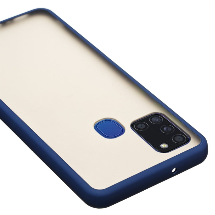 For Samsung Galaxy A21s Skin Hand Feeling Series Shockproof Frosted PC+ TPU Protective Case
