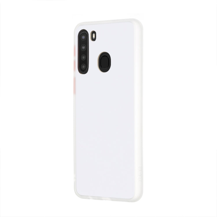 For Samsung Galaxy A21 (EU) Skin Hand Feeling Series Shockproof Frosted PC+ TPU Protective Case
