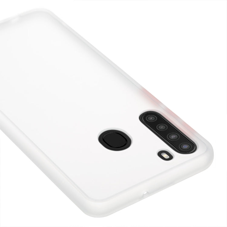 For Samsung Galaxy A21 (EU) Skin Hand Feeling Series Shockproof Frosted PC+ TPU Protective Case
