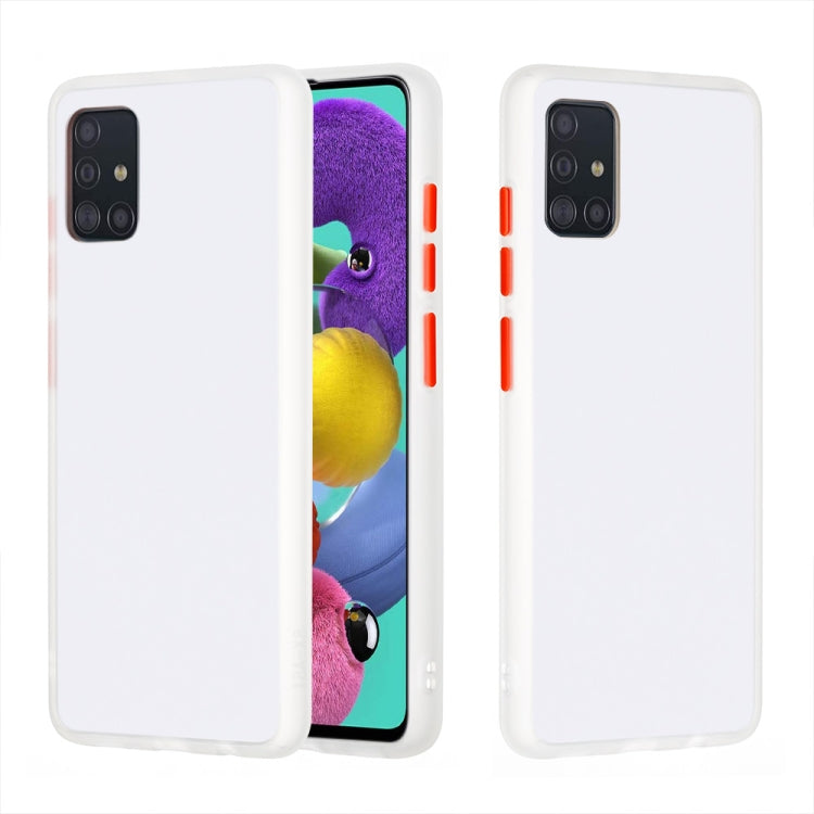 For Samsung Galaxy A51 4G Skin Hand Feeling Series Shockproof Frosted PC+ TPU Protective Case