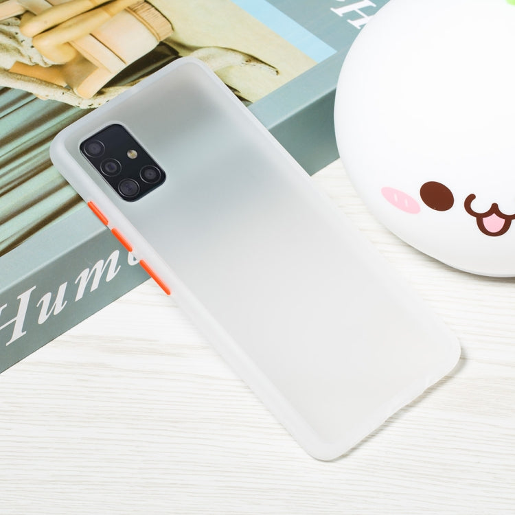 For Samsung Galaxy A51 4G Skin Hand Feeling Series Shockproof Frosted PC+ TPU Protective Case
