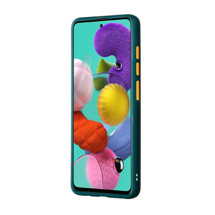 For Samsung Galaxy A51 4G Skin Hand Feeling Series Shockproof Frosted PC+ TPU Protective Case