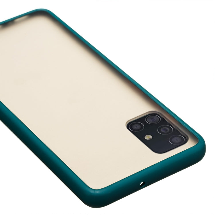 For Samsung Galaxy A51 4G Skin Hand Feeling Series Shockproof Frosted PC+ TPU Protective Case