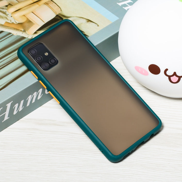 For Samsung Galaxy A51 4G Skin Hand Feeling Series Shockproof Frosted PC+ TPU Protective Case