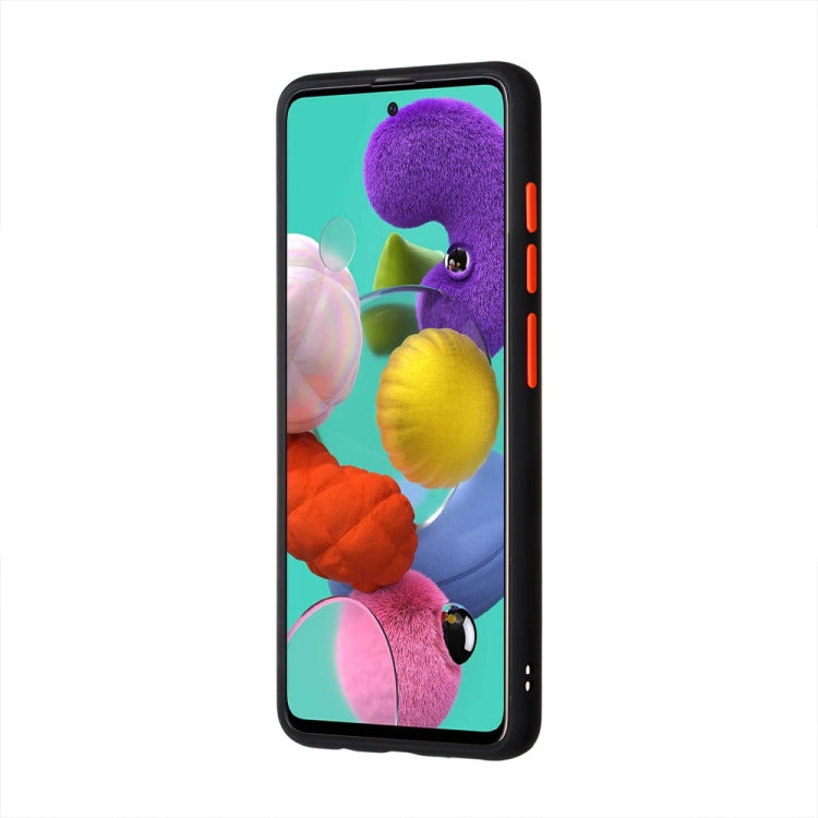 For Samsung Galaxy A51 4G Skin Hand Feeling Series Shockproof Frosted PC+ TPU Protective Case