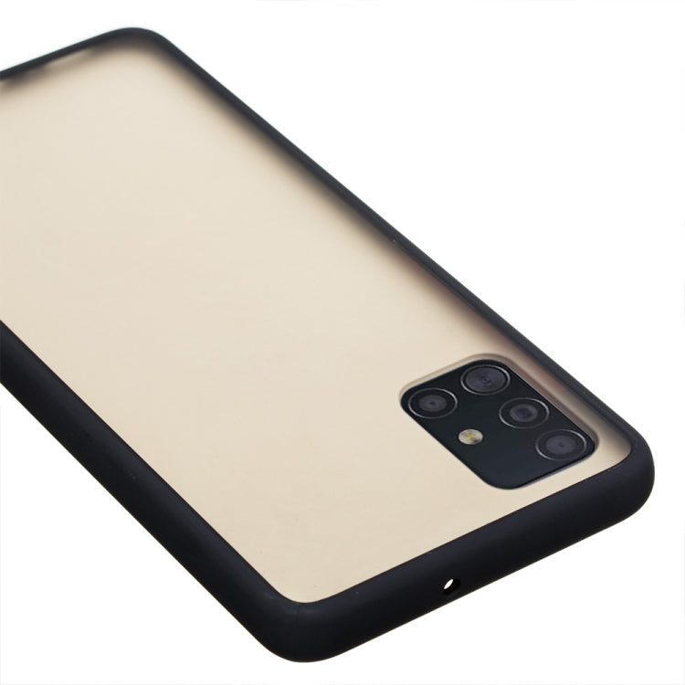 For Samsung Galaxy A51 4G Skin Hand Feeling Series Shockproof Frosted PC+ TPU Protective Case