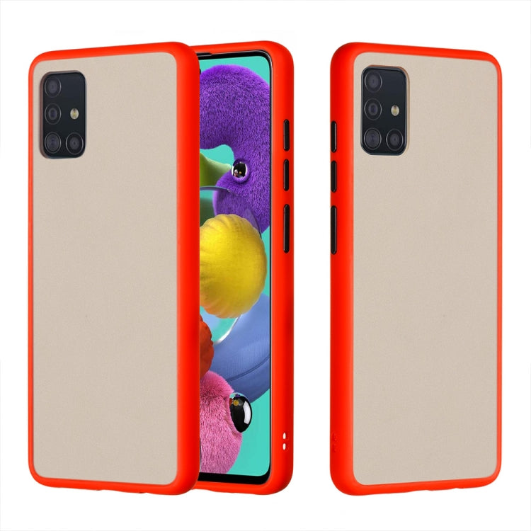For Samsung Galaxy A51 4G Skin Hand Feeling Series Shockproof Frosted PC+ TPU Protective Case