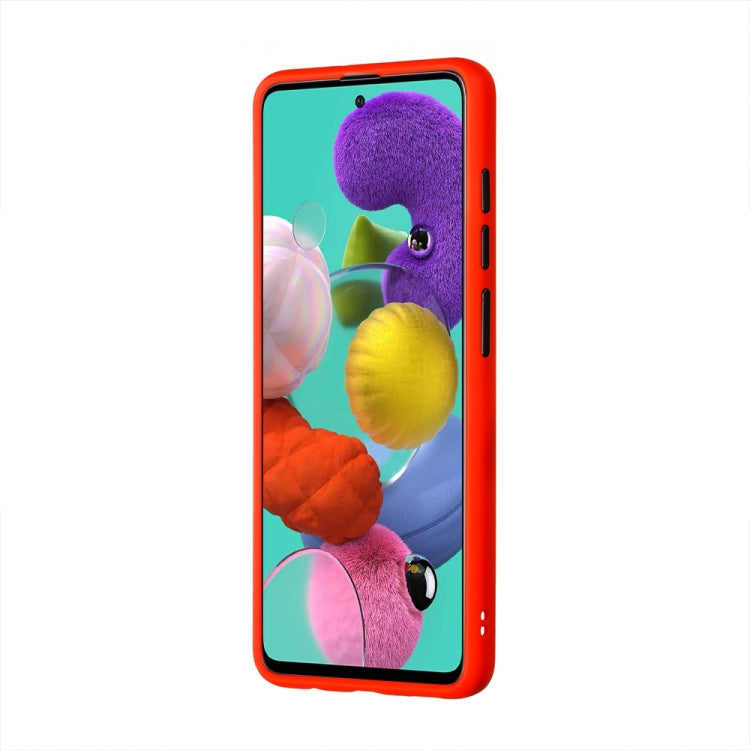 For Samsung Galaxy A51 4G Skin Hand Feeling Series Shockproof Frosted PC+ TPU Protective Case