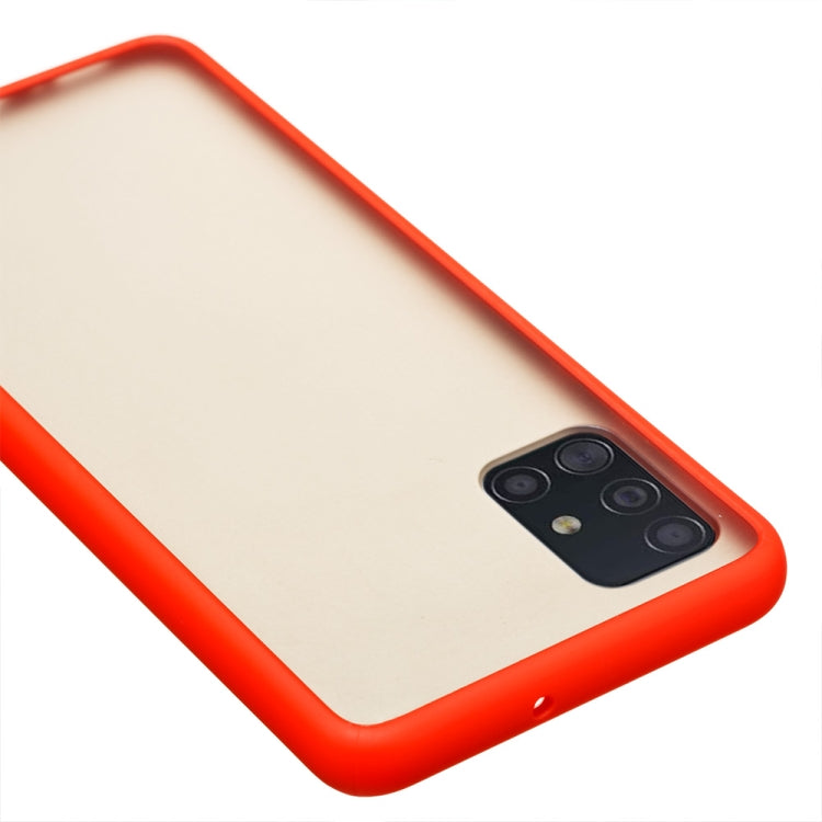 For Samsung Galaxy A51 4G Skin Hand Feeling Series Shockproof Frosted PC+ TPU Protective Case