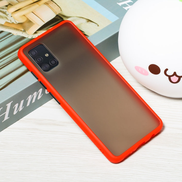 For Samsung Galaxy A51 4G Skin Hand Feeling Series Shockproof Frosted PC+ TPU Protective Case