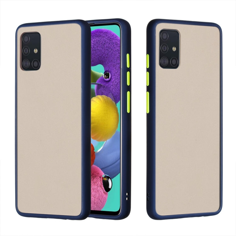 For Samsung Galaxy A51 4G Skin Hand Feeling Series Shockproof Frosted PC+ TPU Protective Case
