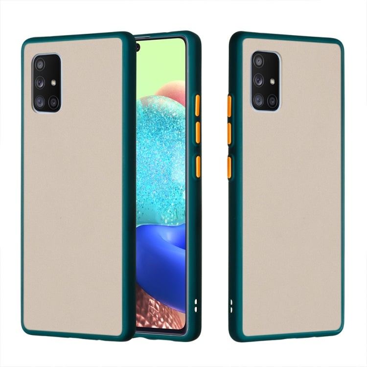 For Samsung Galaxy A71 5G Skin Hand Feeling Series Shockproof Frosted PC+ TPU Protective Case