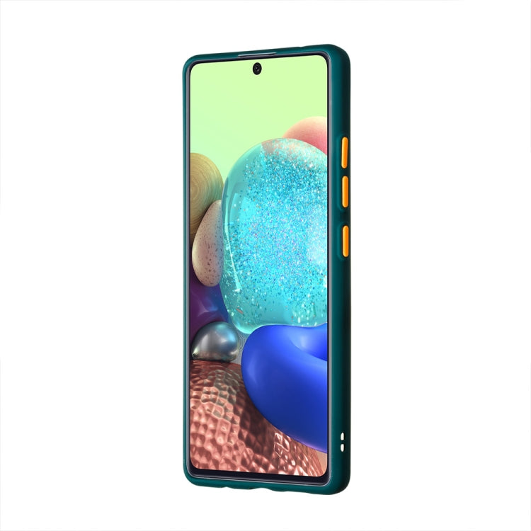 For Samsung Galaxy A71 5G Skin Hand Feeling Series Shockproof Frosted PC+ TPU Protective Case