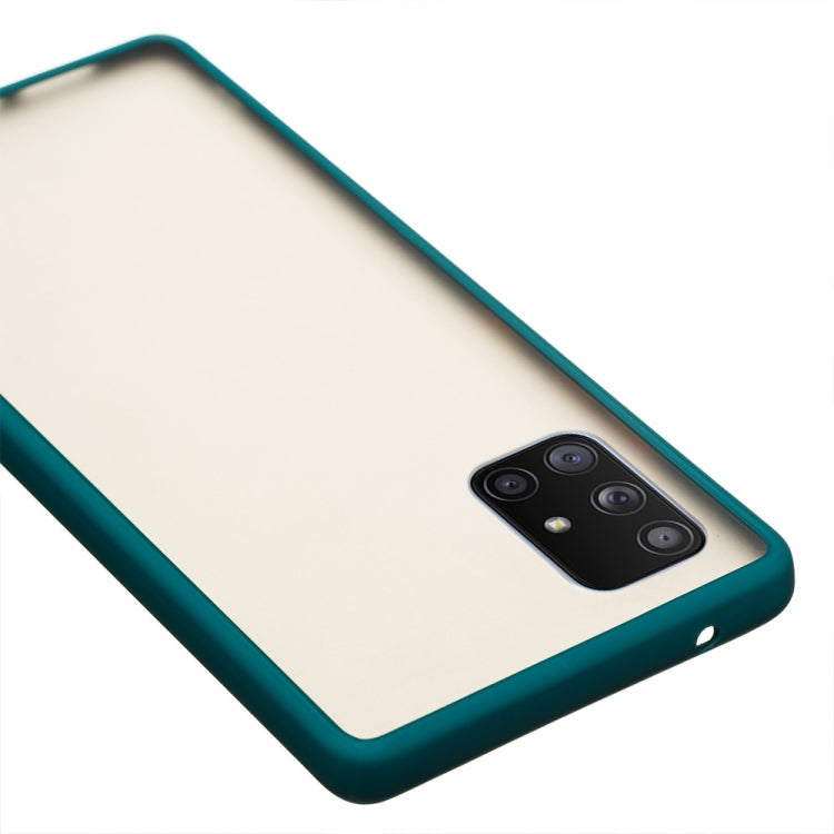 For Samsung Galaxy A71 5G Skin Hand Feeling Series Shockproof Frosted PC+ TPU Protective Case