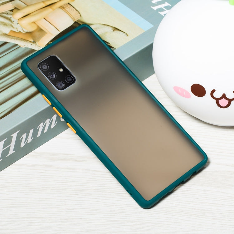 For Samsung Galaxy A71 5G Skin Hand Feeling Series Shockproof Frosted PC+ TPU Protective Case