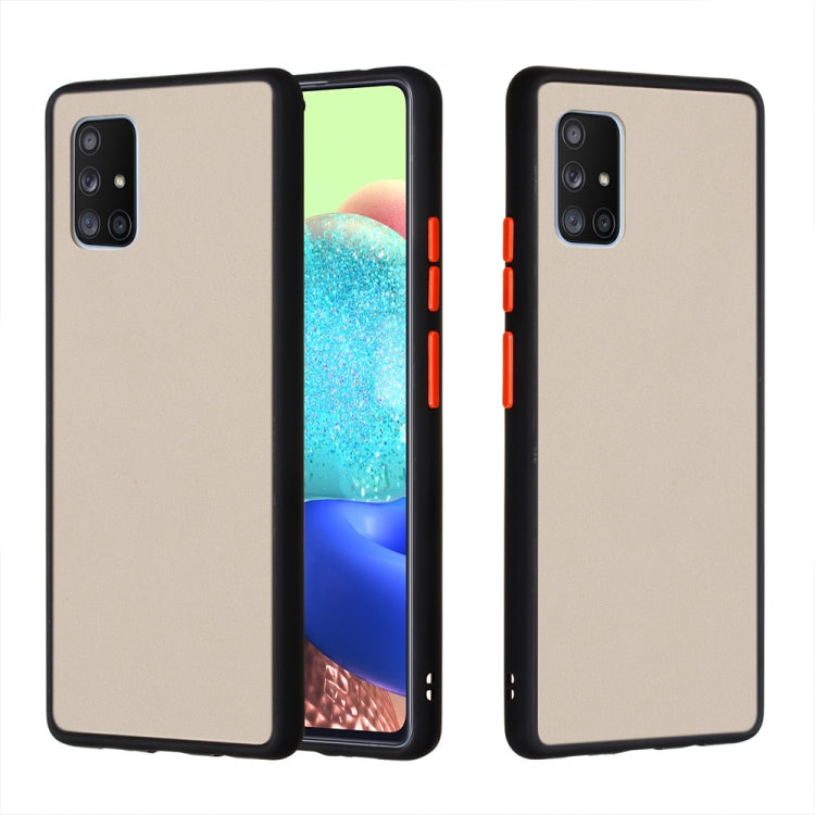 For Samsung Galaxy A71 5G Skin Hand Feeling Series Shockproof Frosted PC+ TPU Protective Case