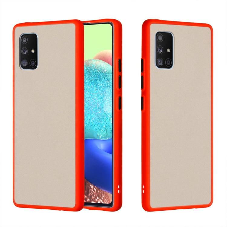 For Samsung Galaxy A71 5G Skin Hand Feeling Series Shockproof Frosted PC+ TPU Protective Case