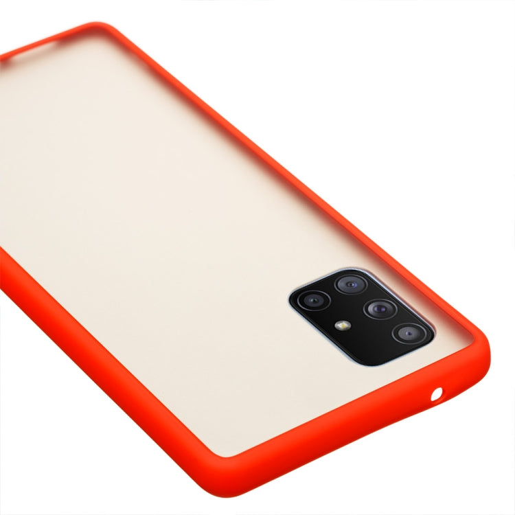 For Samsung Galaxy A71 5G Skin Hand Feeling Series Shockproof Frosted PC+ TPU Protective Case