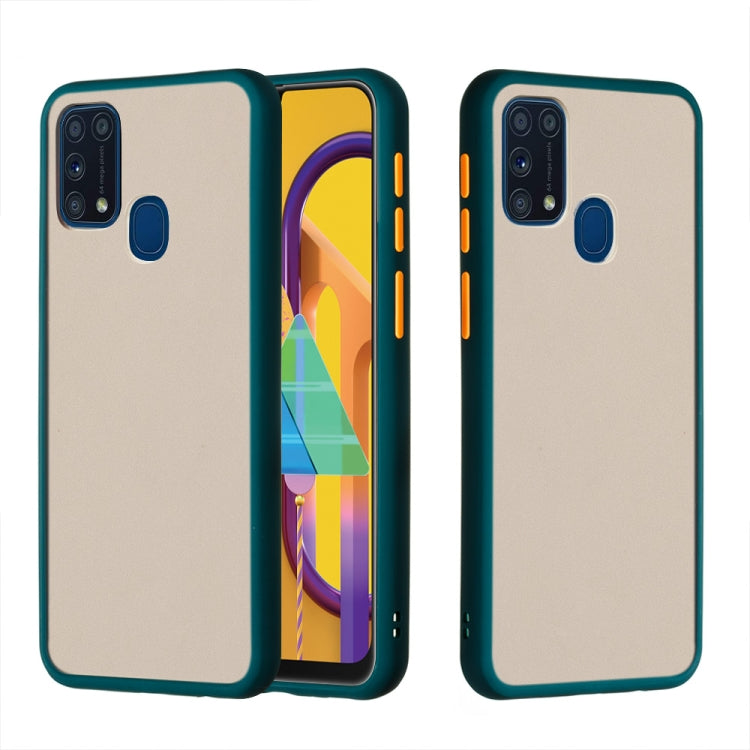 For Samsung Galaxy M31 Skin Hand Feeling Series Shockproof Frosted PC+ TPU Protective Case
