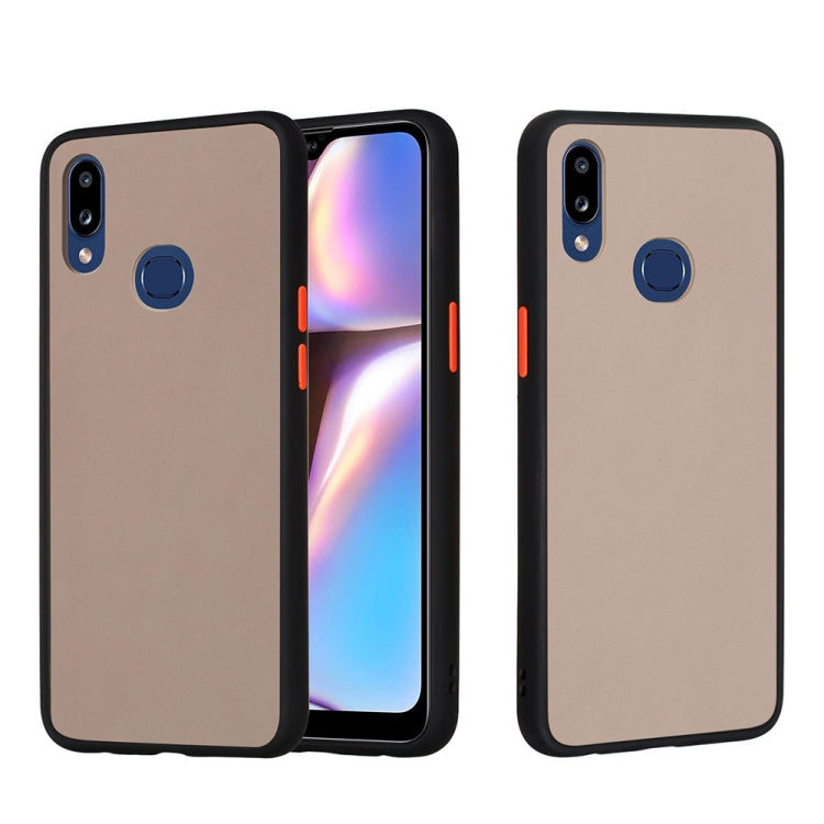 For Samsung Galaxy A10s Skin Hand Feeling Series Shockproof Frosted PC+ TPU Protective Case