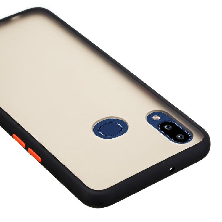 For Samsung Galaxy A10s Skin Hand Feeling Series Shockproof Frosted PC+ TPU Protective Case