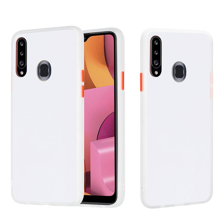 For Samsung Galaxy A20s Skin Hand Feeling Series Shockproof Frosted PC+ TPU Protective Case