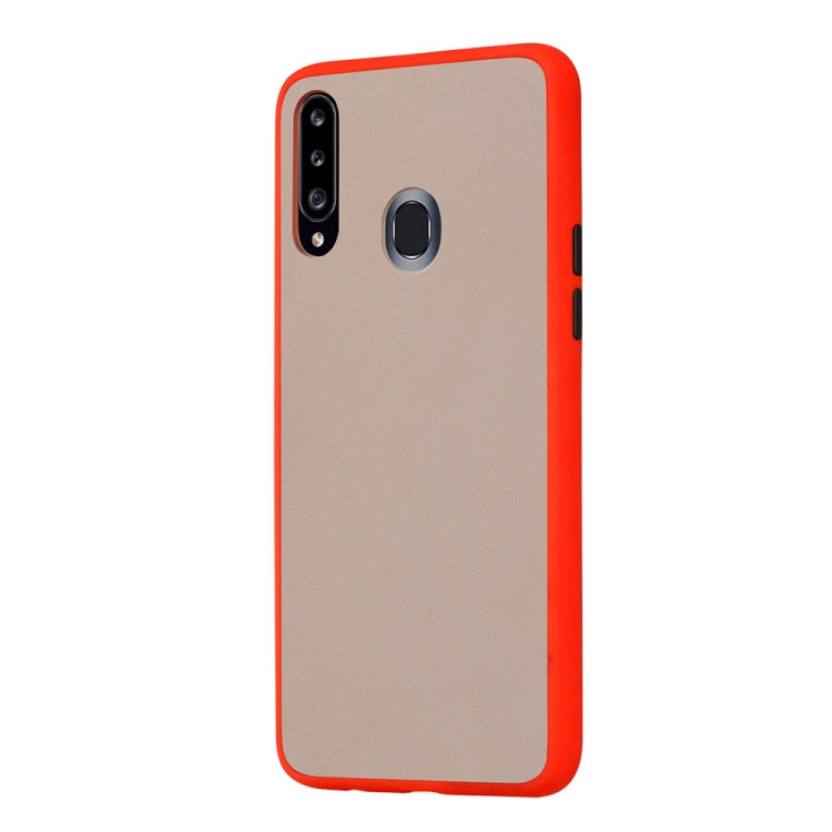 For Samsung Galaxy A20s Skin Hand Feeling Series Shockproof Frosted PC+ TPU Protective Case