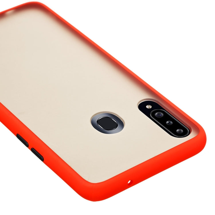 For Samsung Galaxy A20s Skin Hand Feeling Series Shockproof Frosted PC+ TPU Protective Case