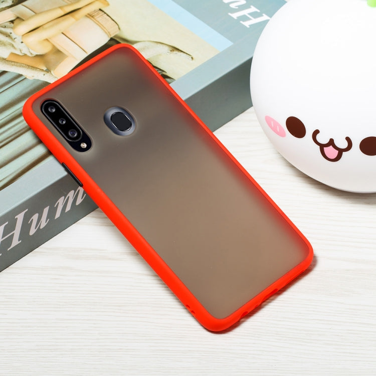 For Samsung Galaxy A20s Skin Hand Feeling Series Shockproof Frosted PC+ TPU Protective Case