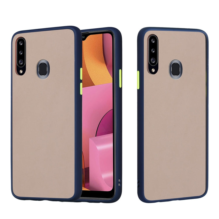 For Samsung Galaxy A20s Skin Hand Feeling Series Shockproof Frosted PC+ TPU Protective Case