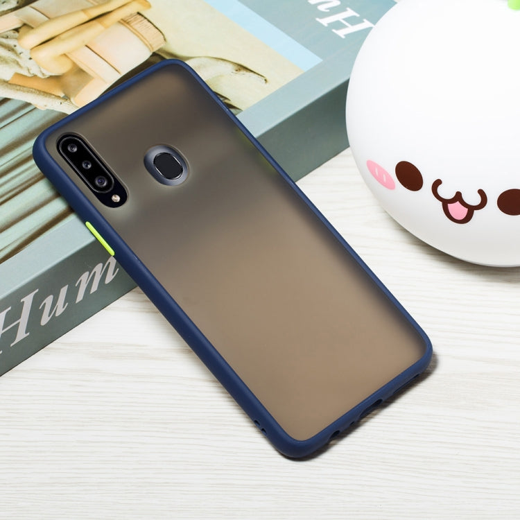 For Samsung Galaxy A20s Skin Hand Feeling Series Shockproof Frosted PC+ TPU Protective Case