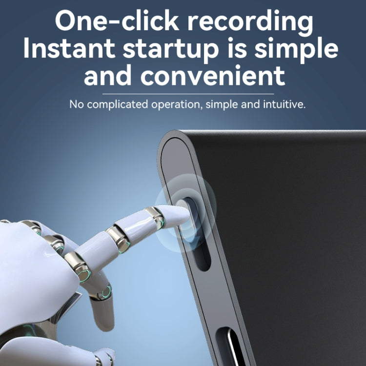 Q61A Portable Smart Voice Recorder Support APP Control, Memory:64GB - Black