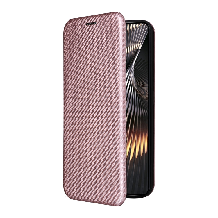 For Xiaomi Redmi Turbo 3 / Poco F6 Carbon Fiber Texture Flip Leather Phone Case