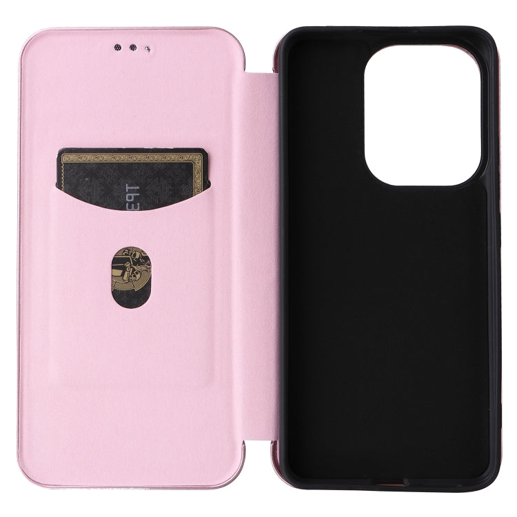 For Xiaomi Redmi Turbo 3 / Poco F6 Carbon Fiber Texture Flip Leather Phone Case