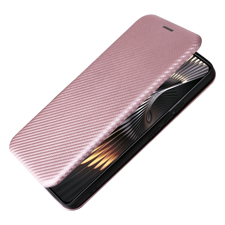 For Xiaomi Redmi Turbo 3 / Poco F6 Carbon Fiber Texture Flip Leather Phone Case