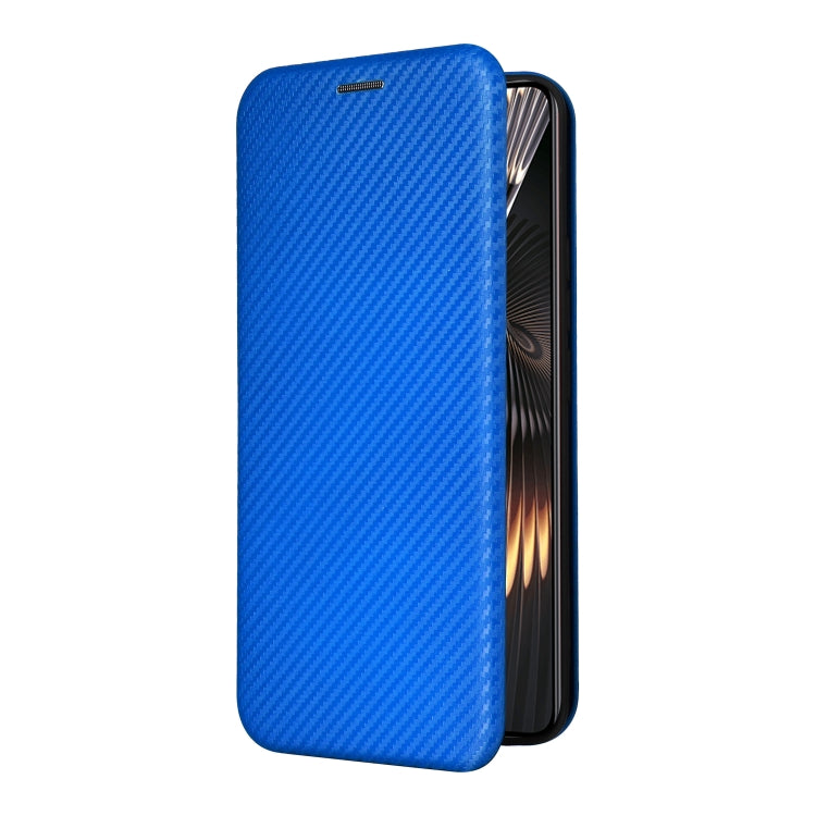 For Xiaomi Redmi Turbo 3 / Poco F6 Carbon Fiber Texture Flip Leather Phone Case