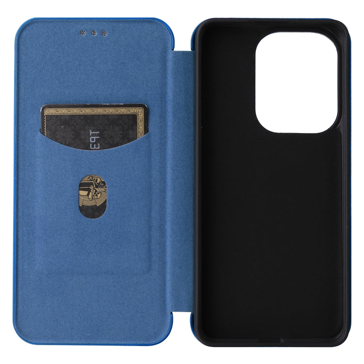 For Xiaomi Redmi Turbo 3 / Poco F6 Carbon Fiber Texture Flip Leather Phone Case