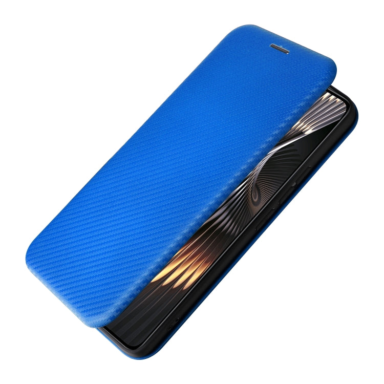 For Xiaomi Redmi Turbo 3 / Poco F6 Carbon Fiber Texture Flip Leather Phone Case