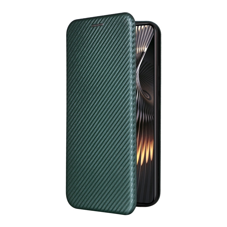 For Xiaomi Redmi Turbo 3 / Poco F6 Carbon Fiber Texture Flip Leather Phone Case