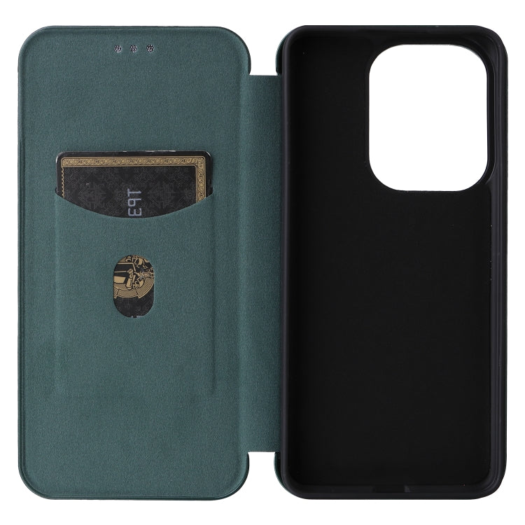 For Xiaomi Redmi Turbo 3 / Poco F6 Carbon Fiber Texture Flip Leather Phone Case