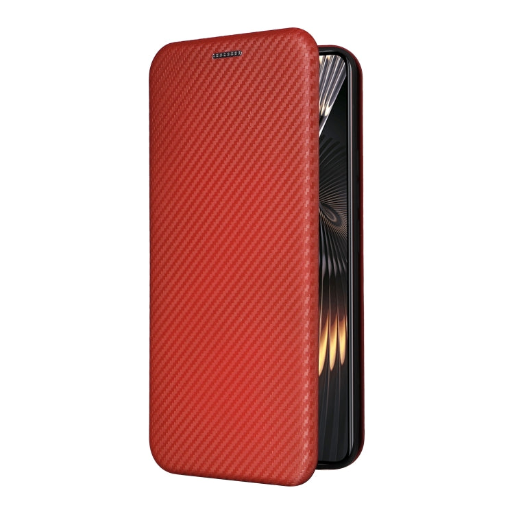 For Xiaomi Redmi Turbo 3 / Poco F6 Carbon Fiber Texture Flip Leather Phone Case